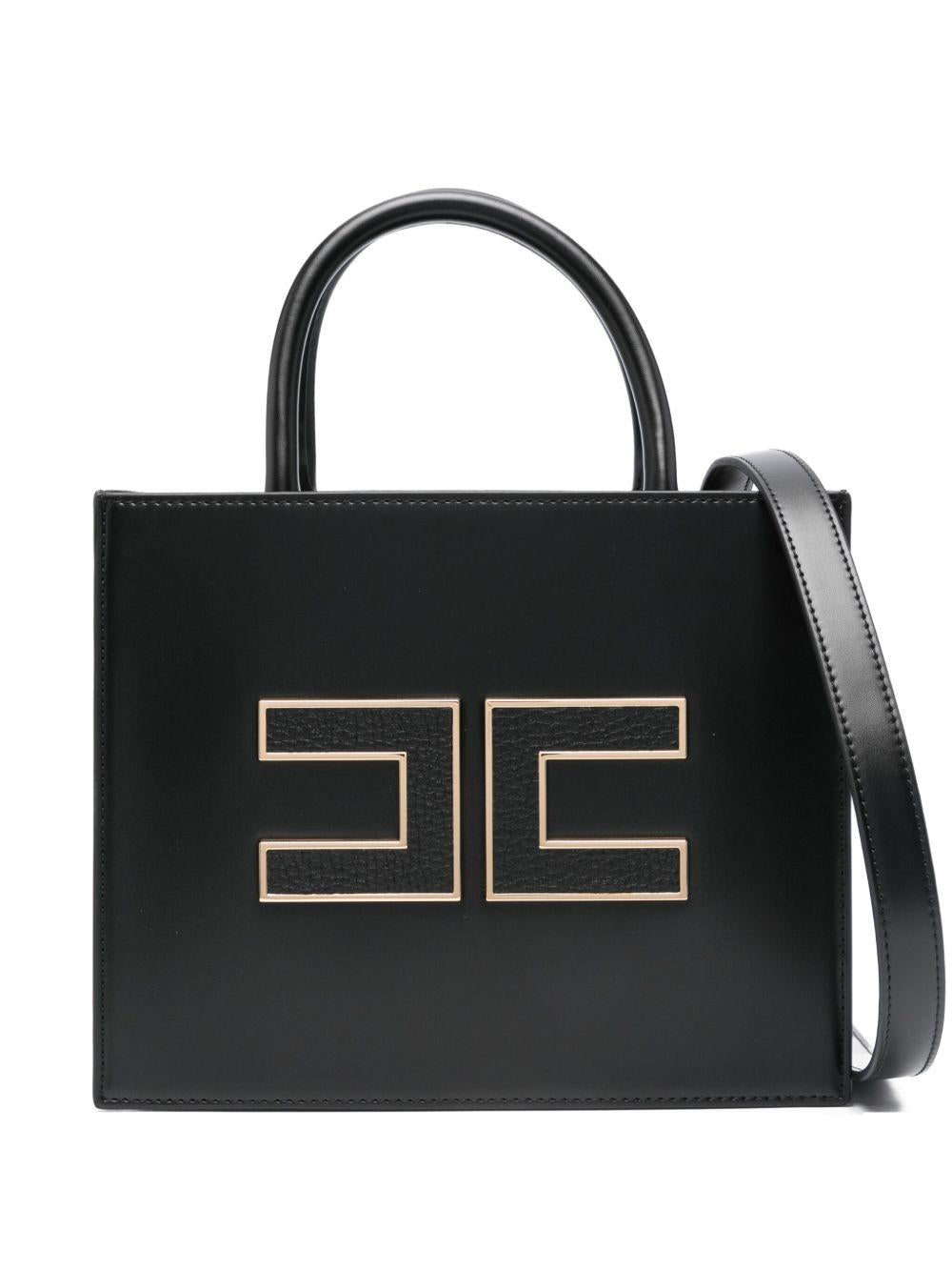 Borsa Tote Piccola con Tracolla Rimovibile e Placca Logo BS33A56E2 110 ELISABETTA FRANCHI 