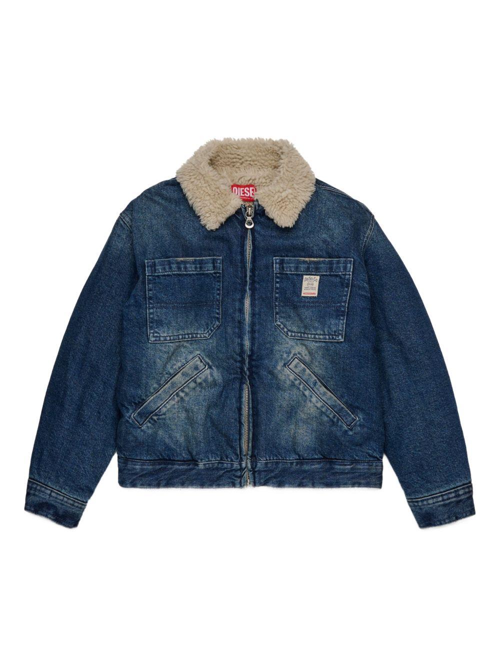Giacca con Zip e Logo J02506KXBQC K01 DIESEL KIDS 
