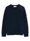 Navy blue sweater with Compass applique