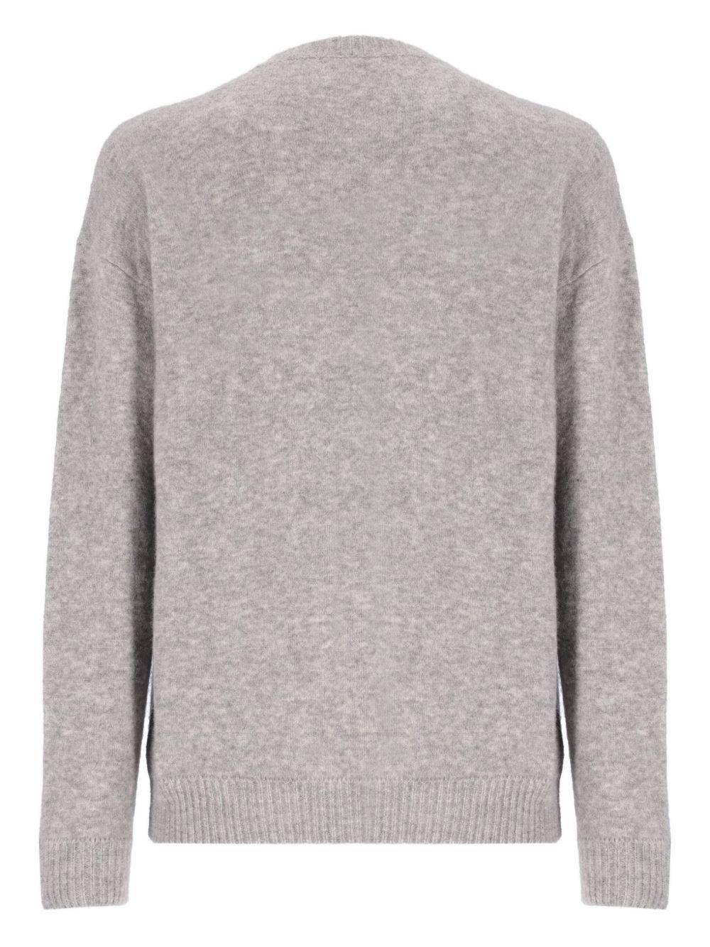 Maglione Grigio Mélange Girocollo F5LAMAJP015 101 LANEUS 