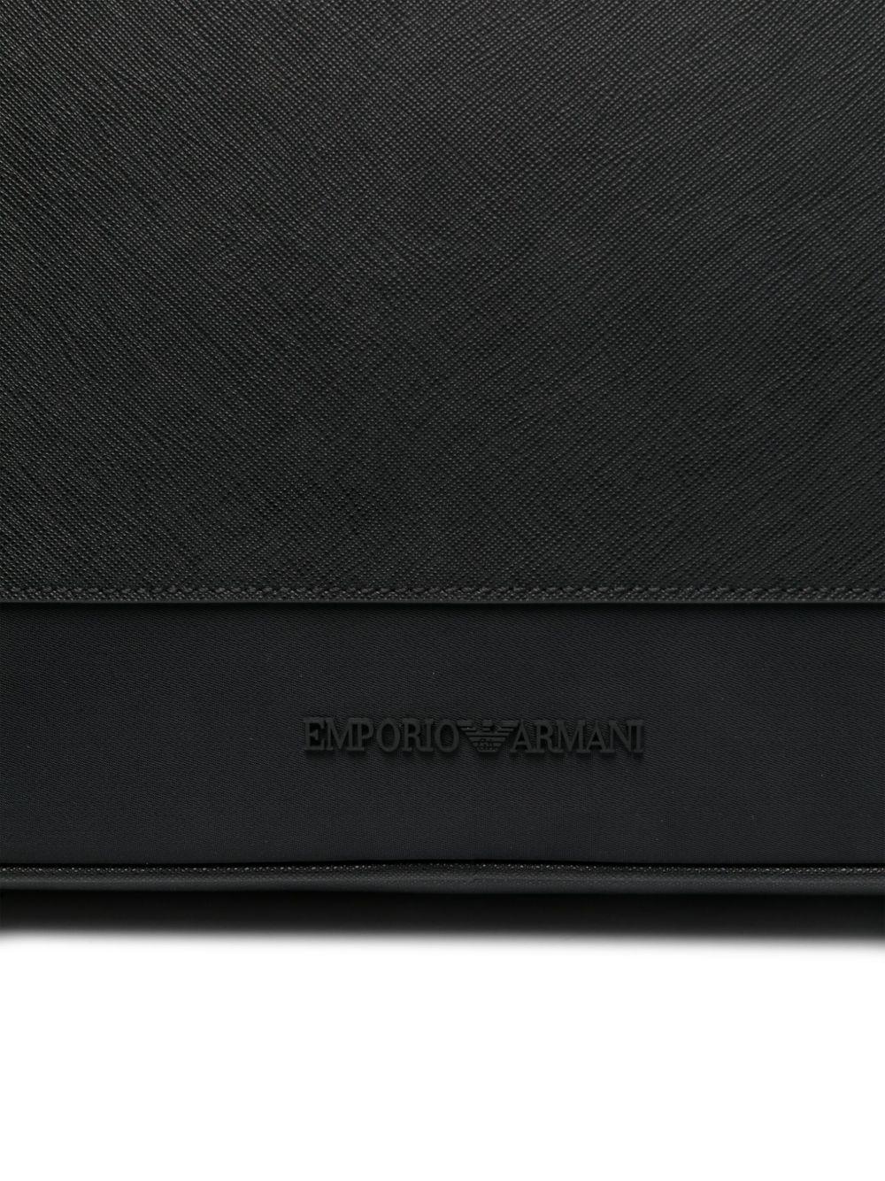 Borsa briefcase con logo in rilievo e zip EM001782AF13670 UC001 EMPORIO ARMANI 