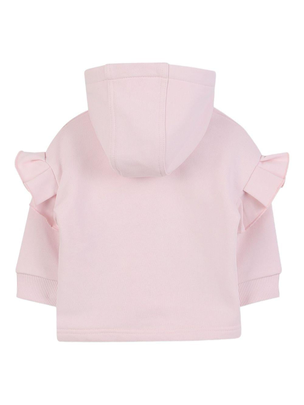 Felpa con Cappuccio e Ruches sulle Maniche H30898 44Z GIVENCHY KIDS 