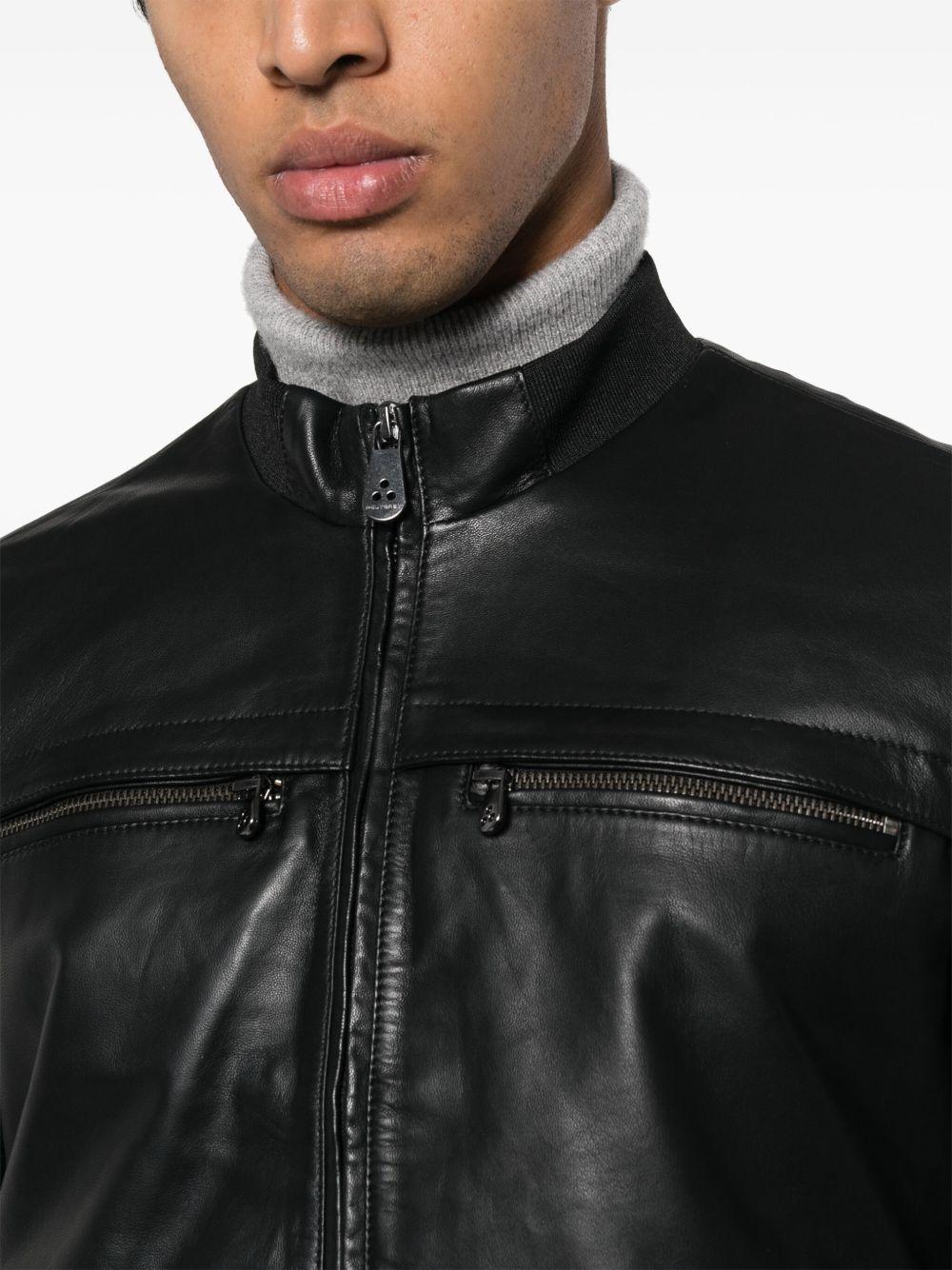Giubbino sands leather ws04 nero