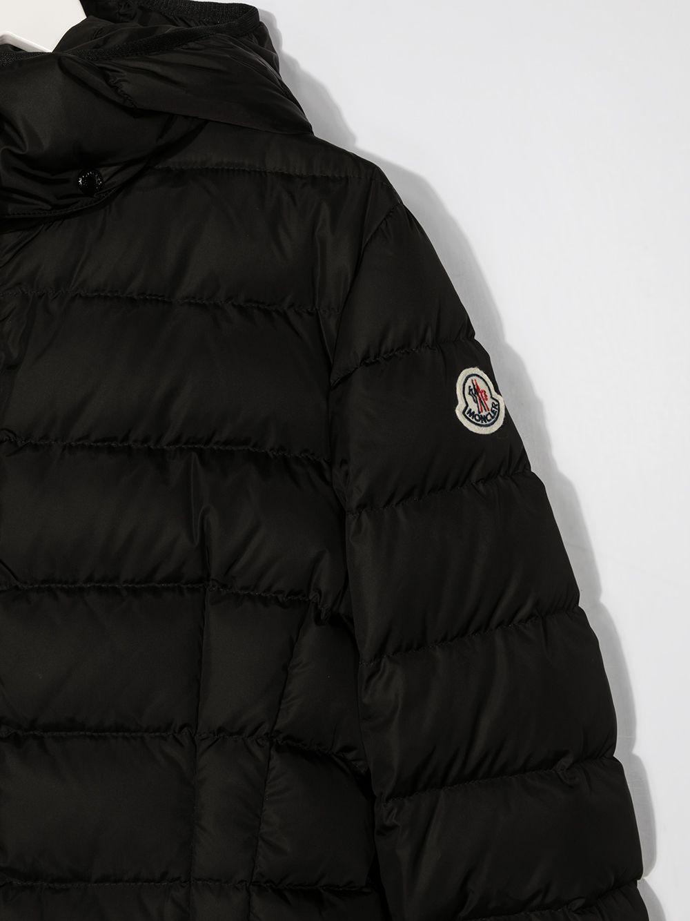 Piumino Lungo con Cappuccio e Logo K29541C5021054155 999 MONCLER KIDS 