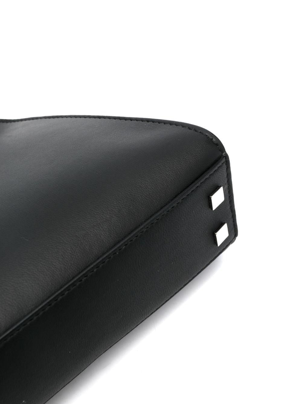 Borsa obliqua nera in pelle 23EBS0954NP02 NERO N21 