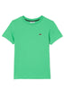T-shirt verde fluo logo ricamo