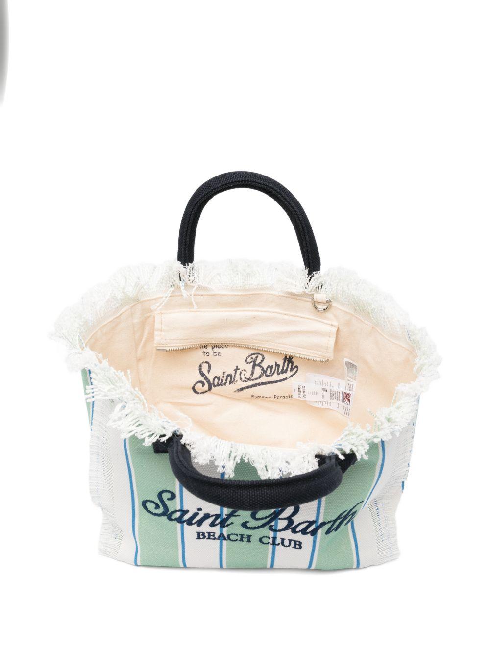 Borsa mare in cotone con frange COL0001# 00937L MC2 SAINT BARTH KIDS 
