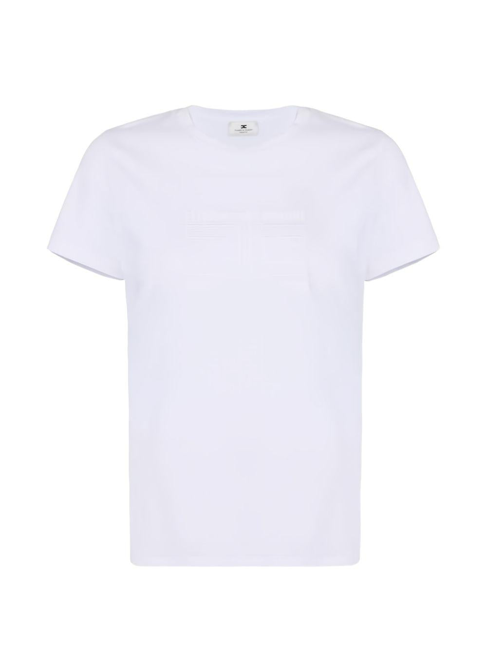 T-shirt in cotone scollo rotondo MA71G61E2 270 ELISABETTA FRANCHI 