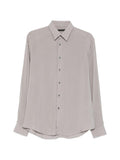 Camicia in viscosa con colletto classico