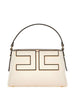Borsa Tote Piccola con Placca Logo e Chiusura Zip