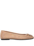 Ballerine traforate con fiocco