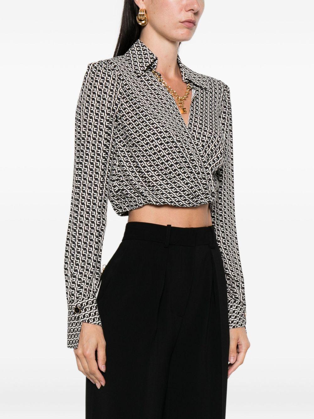Top con Stampa Geometrica CAS0256E2 EF3 ELISABETTA FRANCHI 
