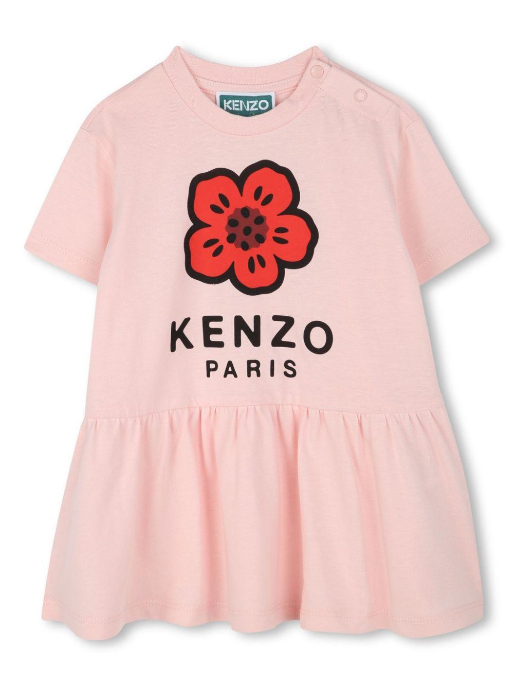 Abito rosa boke flower neonata K60941 45Z KENZO KIDS 