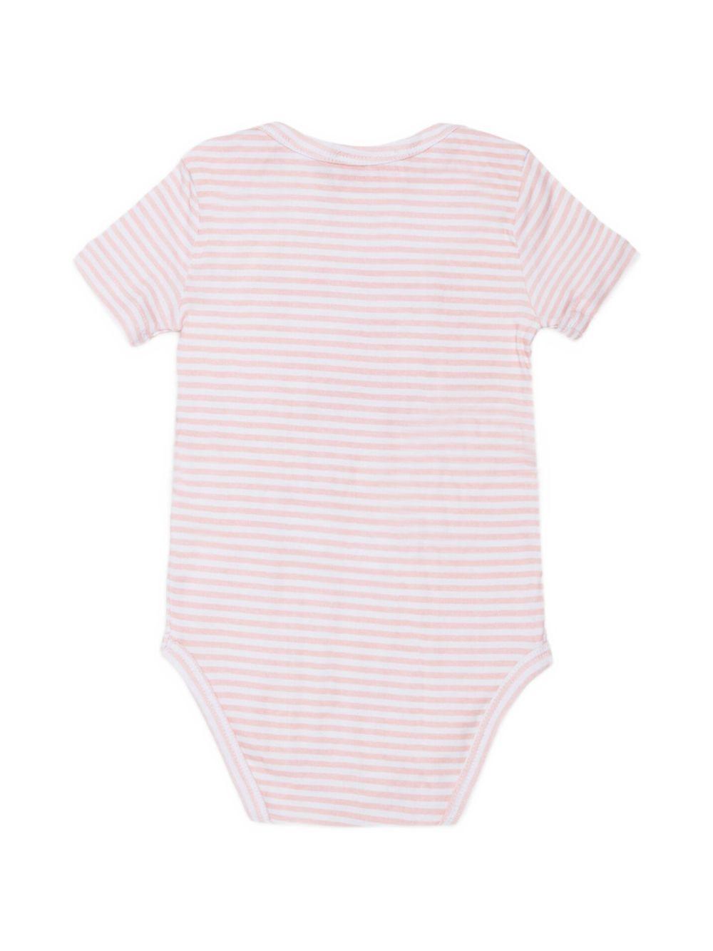 Set neonato in cotone a righe con body, bavaglia e cappellino N00094KYA01 K10PI DIESEL KIDS 