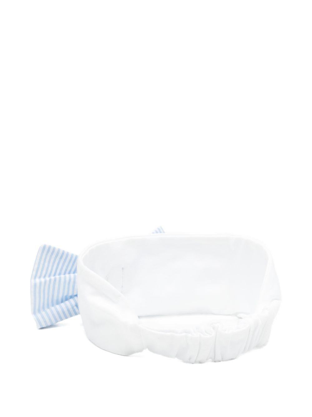 Fascia per capelli in cotone con fiocco E26477 AZZURRO NANAN KIDS 