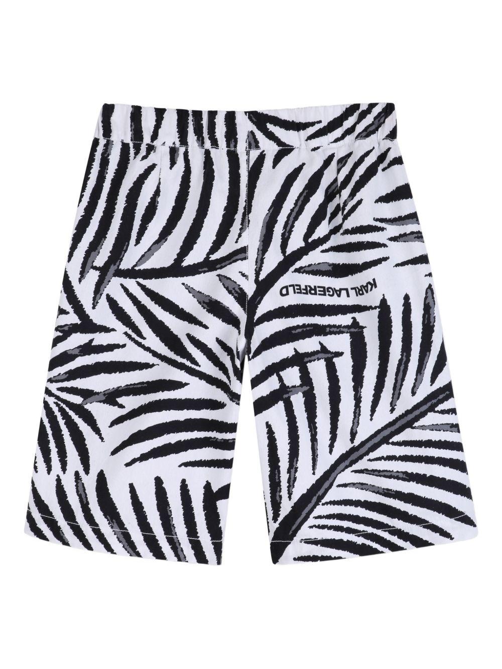 Shorts stampa zebrata Z31085 N50 KARL LAGERFELD KIDS 