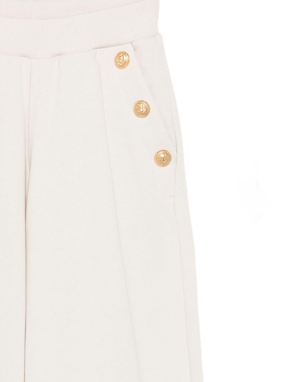 Pantaloni Bambina con Bottoni Oro BX6A40Z3183 107OR BALMAIN KIDS 