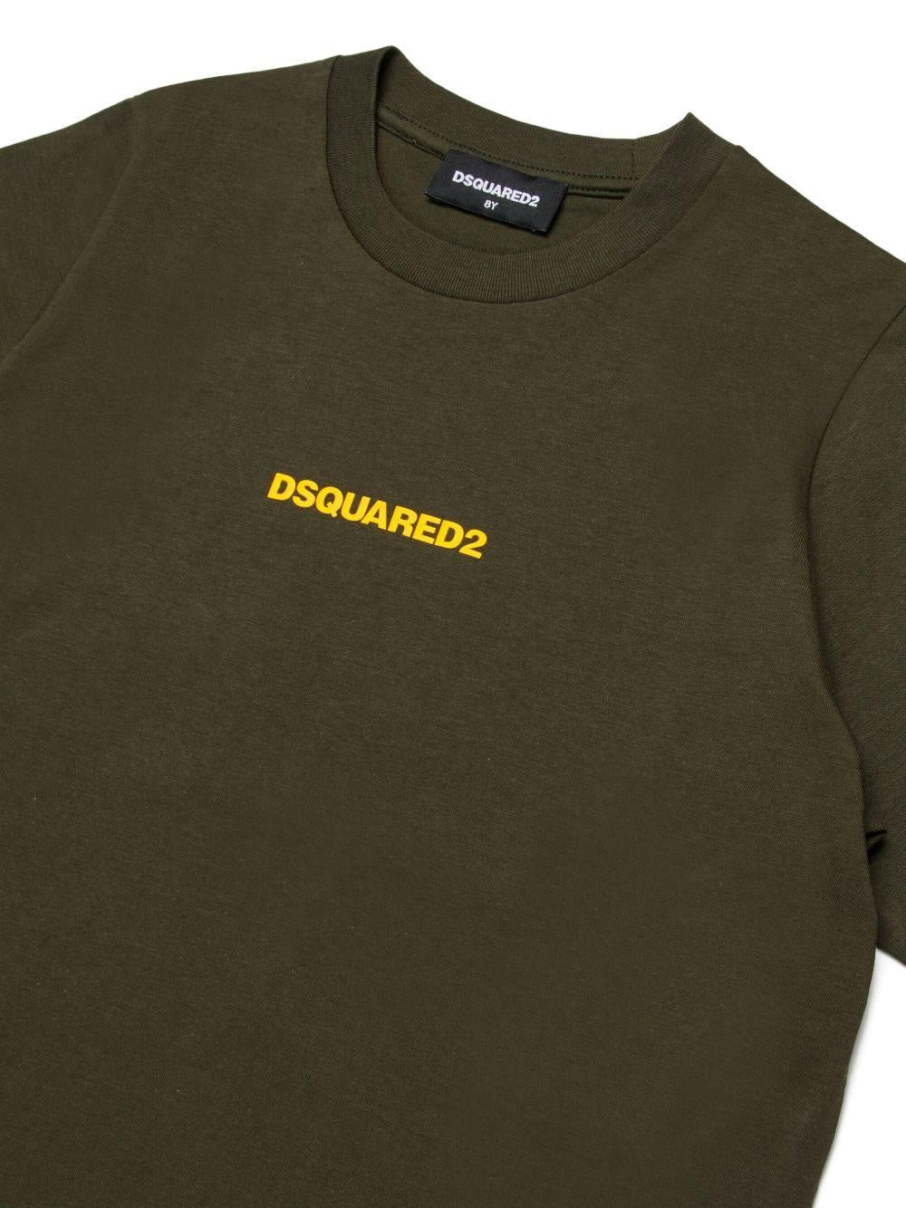 T-shirt con Logo Frontale DQ2823D004G DQ518 DSQUARED KIDS 