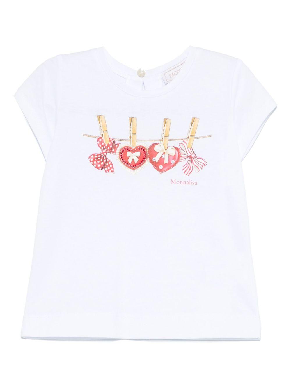 T-shirt bianca con stampa