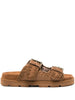 Low bio sandal monochrome cognac