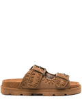Low bio sandal monochrome cognac