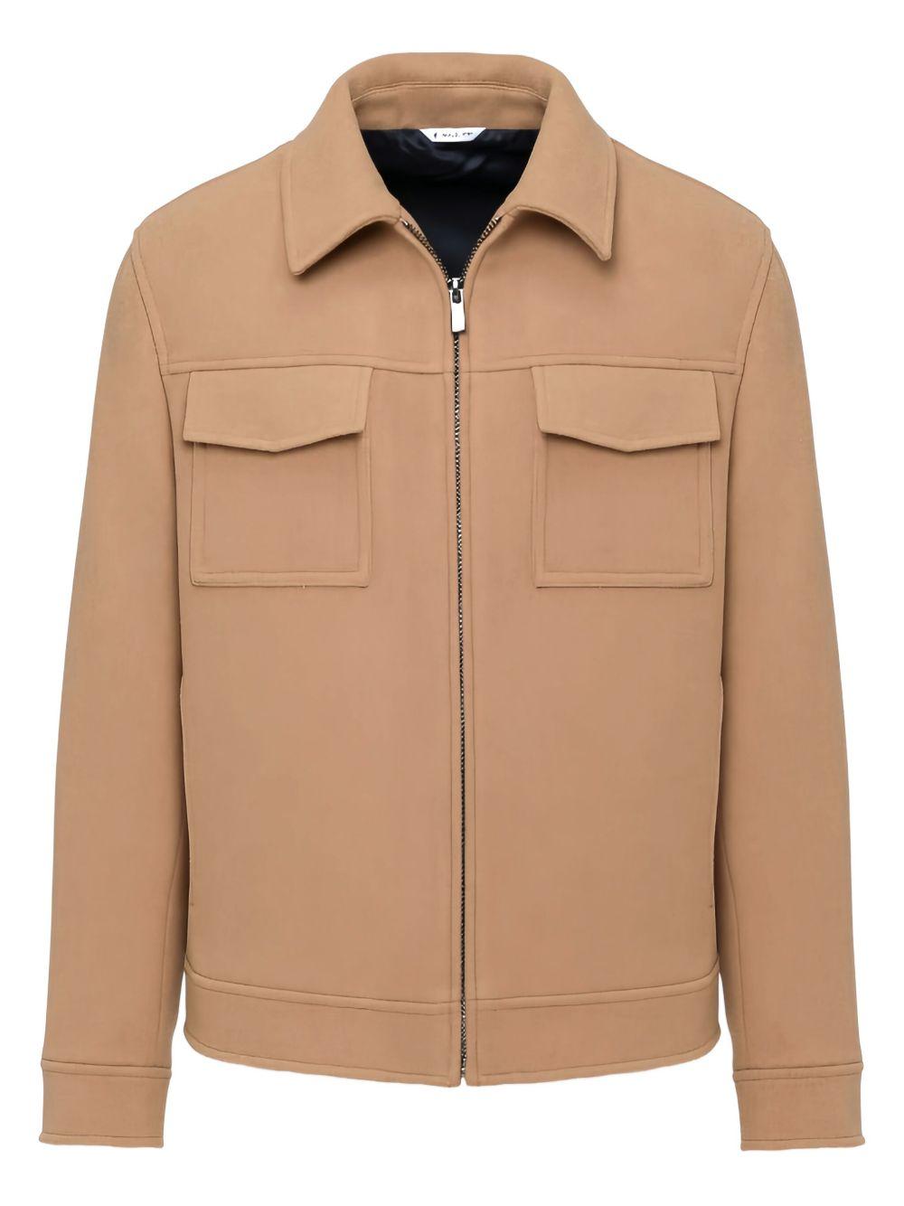 Giacca cammello con zip 3932H8410C253738 24 MANUEL RITZ 