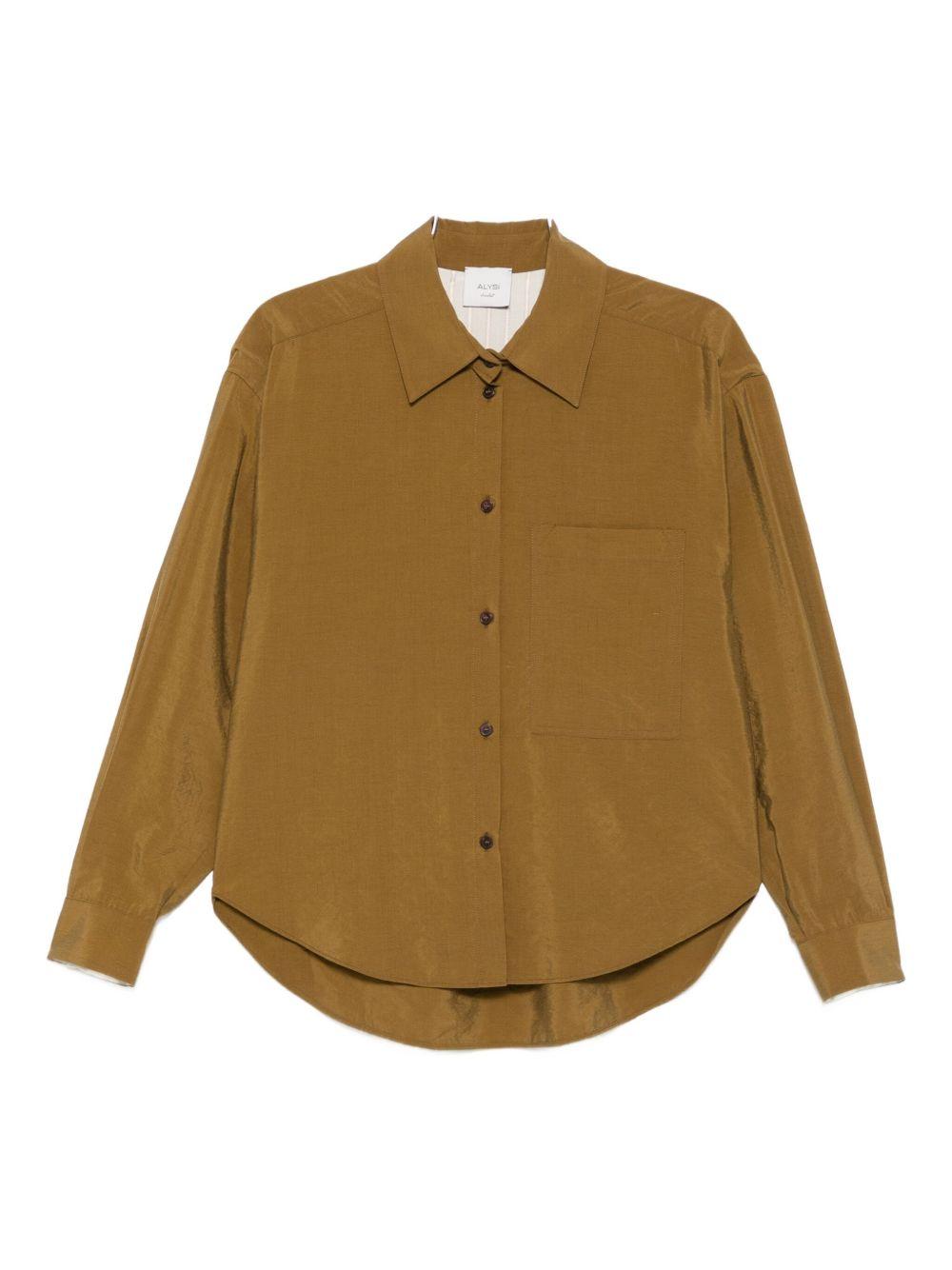 Camiccia Abbottonata Marrone 165247A5219 OZ ALYSI 