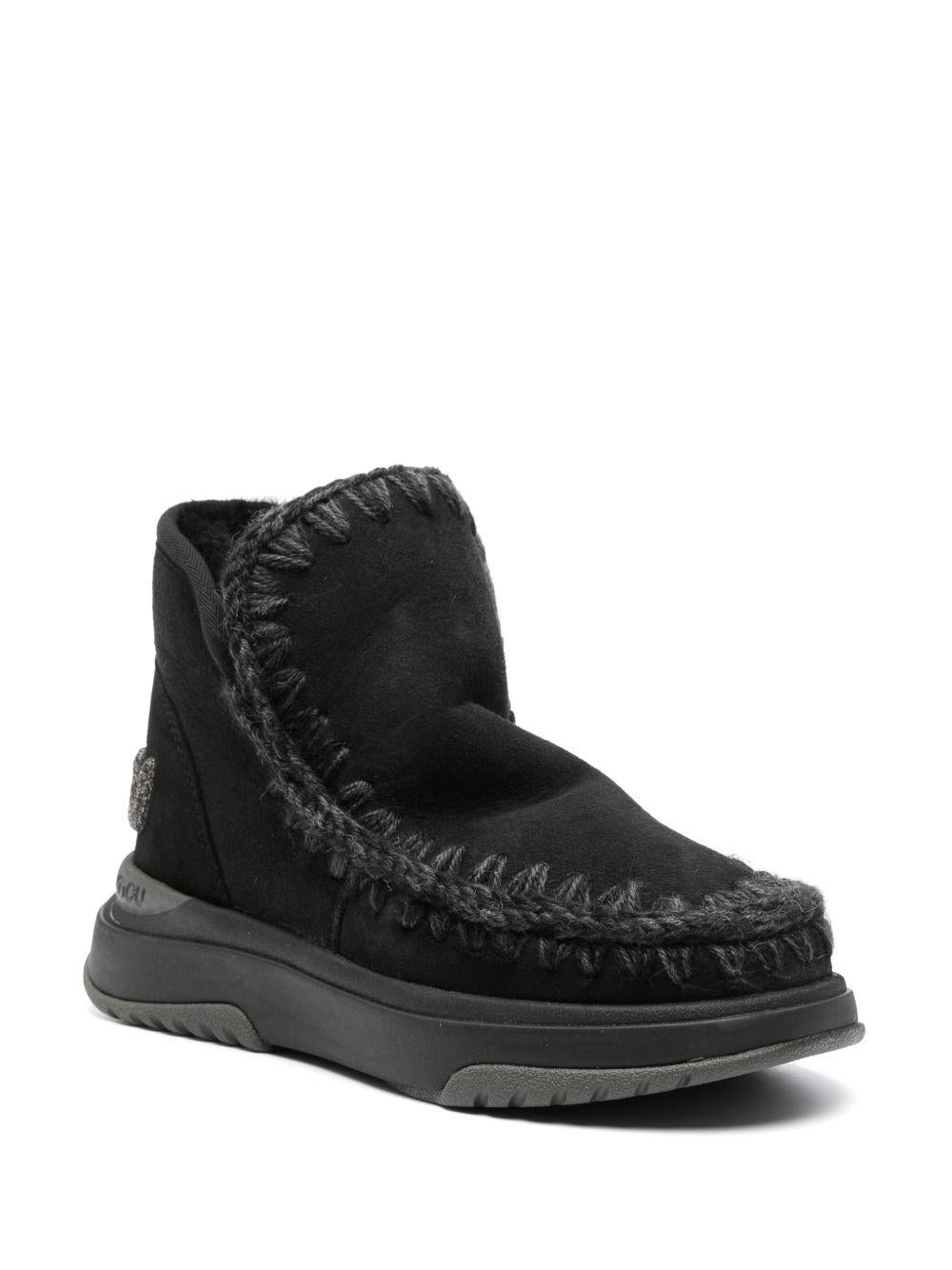 Stivali Eskimo foderati in shearling MUFW421001A BKBK MOU 