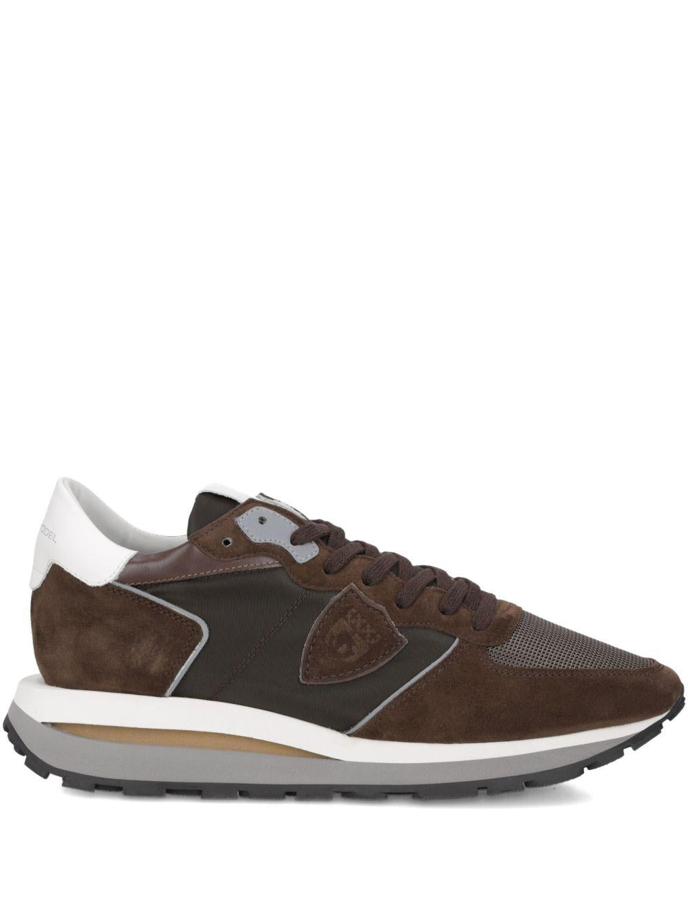 Sneakers Tropez Haute Marroni con Dettaglio in Rete TKLUW023 W023 PHILIPPE MODEL 