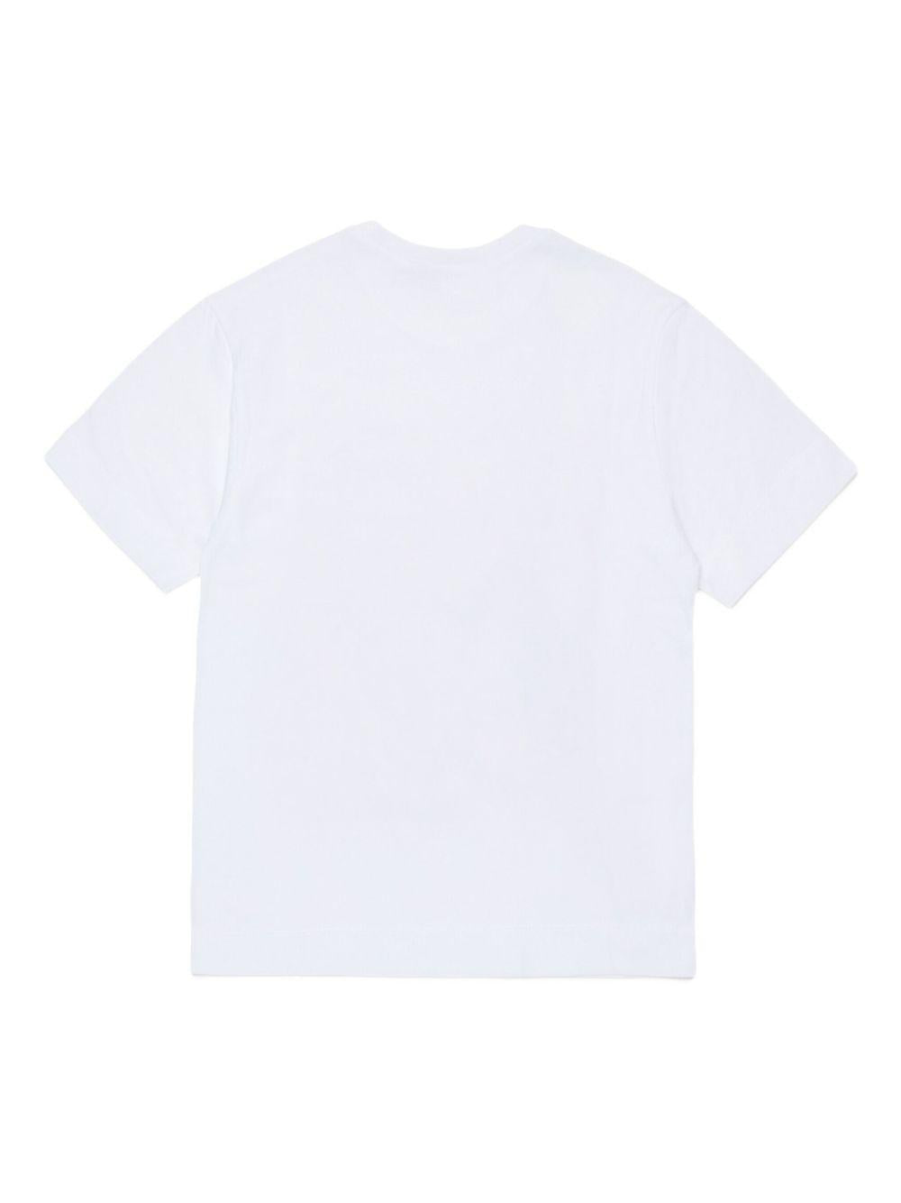 T-shirt in cotone con stampa dinosauri M01804M00RF 0M100 MARNI KIDS 