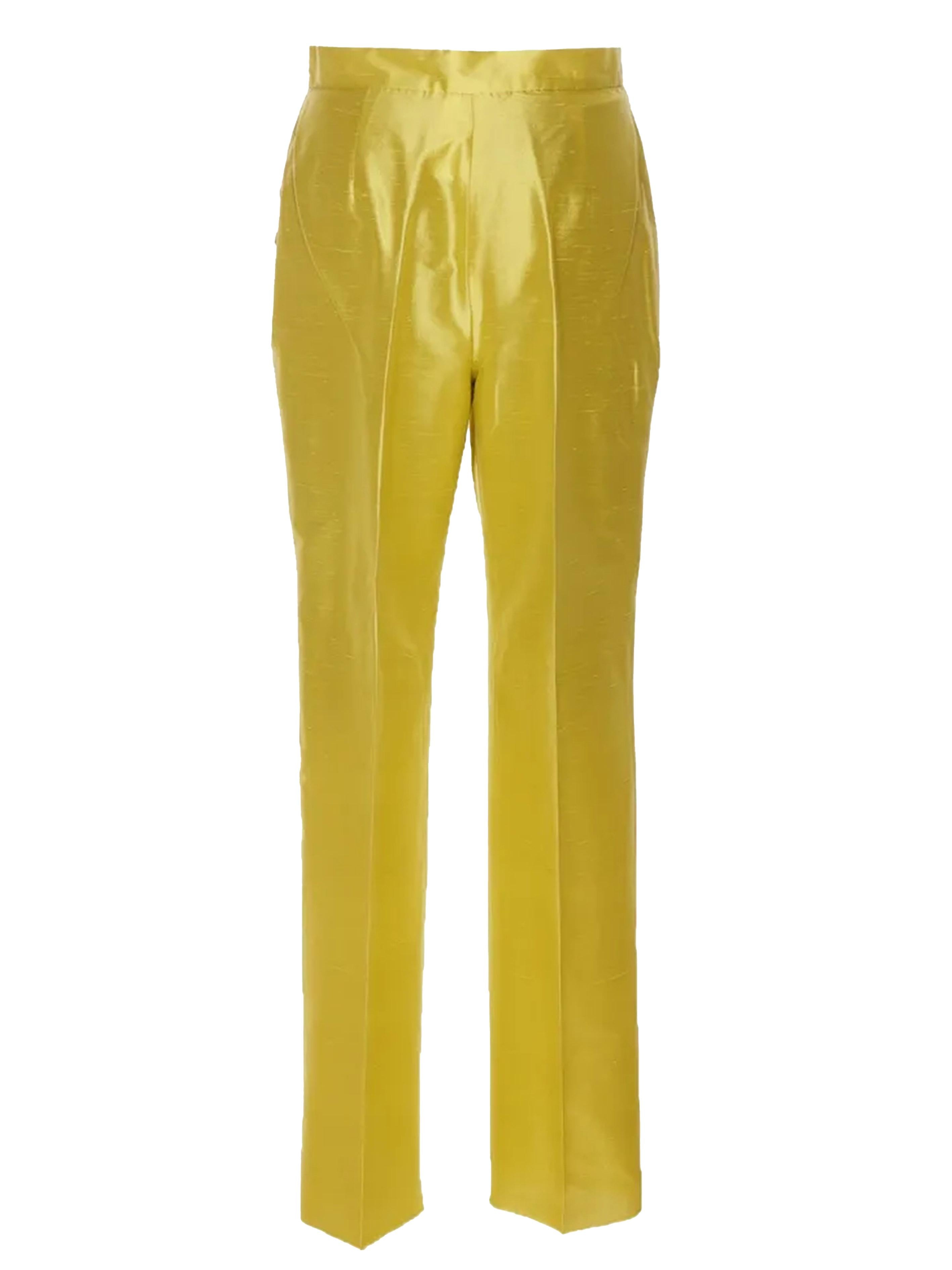 Pantalone vita alta cedro seta 2416131014600 001 MAX MARA STUDIO 