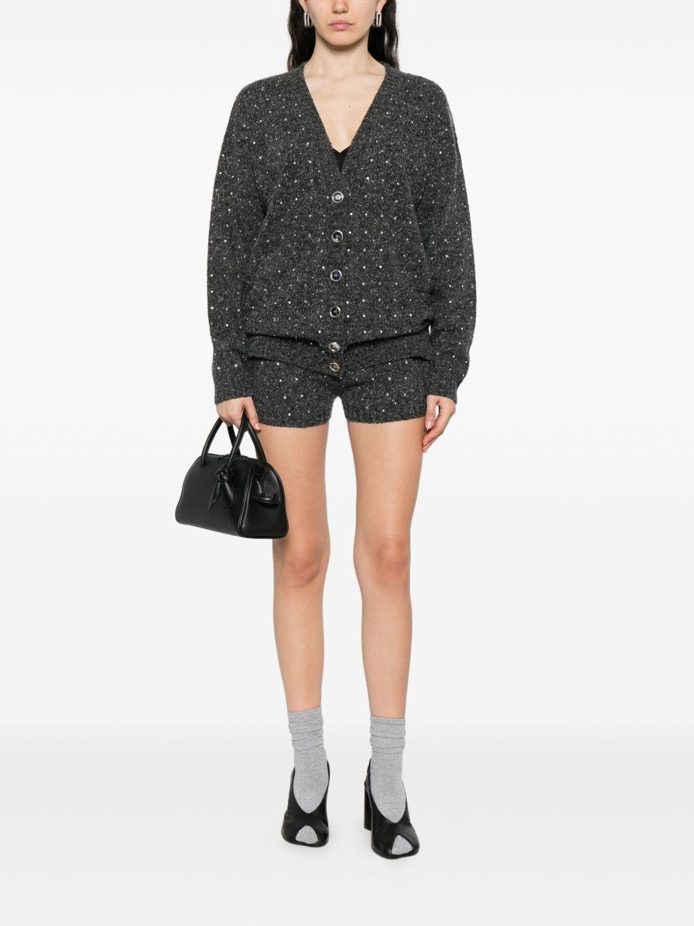 Felpa con cappuccio grigio chiaro regolabile 105739A2U4 IZ9 PINKO 