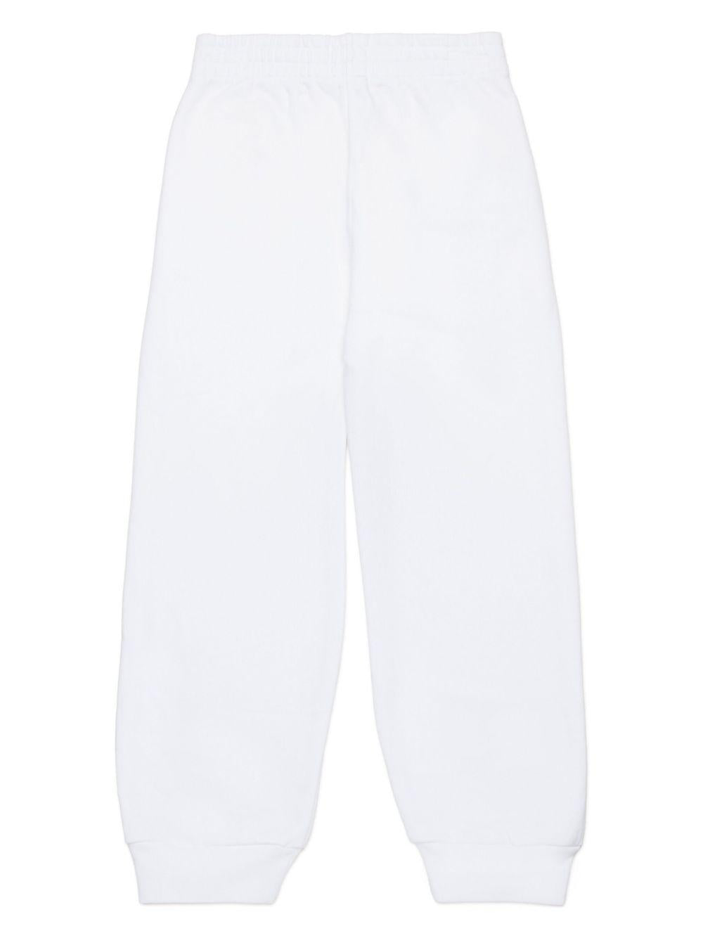 Pantalone bianco logo verticale