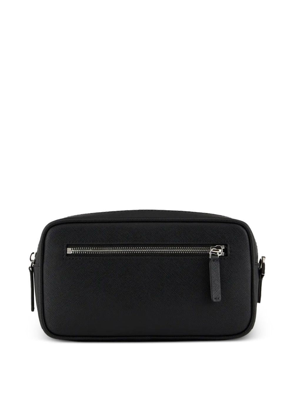 Pochete nera con logo e chiusura a zip Y4R356Y138E 81072 EMPORIO ARMANI 