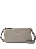 Borsa  donna noce  in pelle half moon horizontal