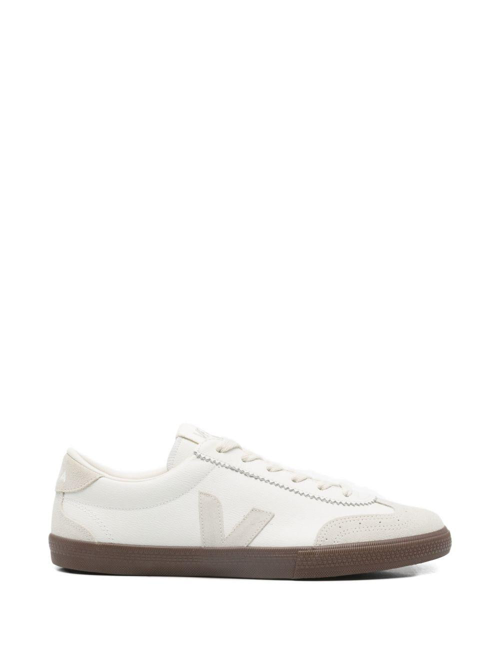 Sneakers in pelle con logo a contrasto VO2021383 WHITENATURAL VEJA 