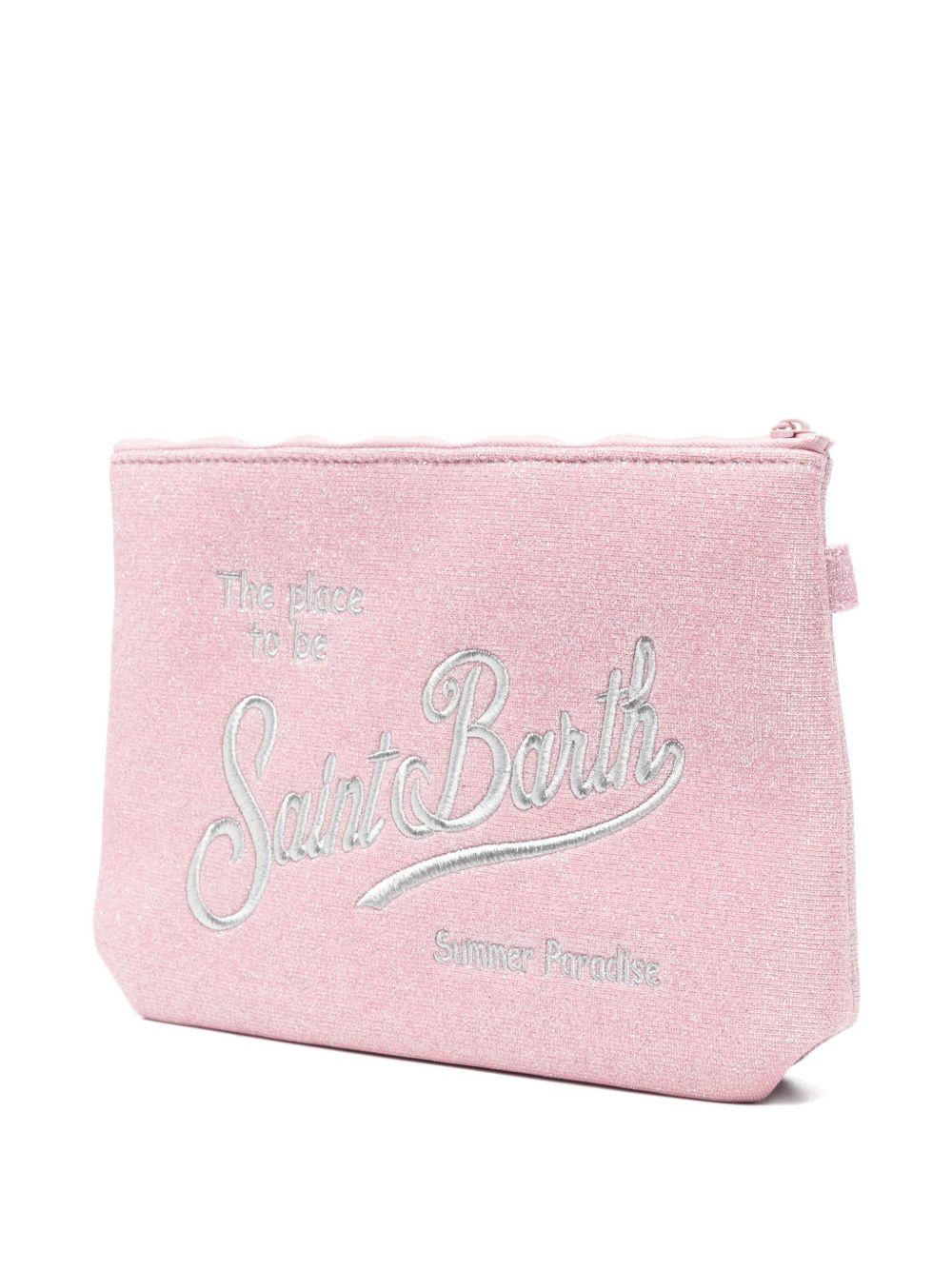 Pochette con zip e finish glitter ALI0018 03000L MC2 SAINT BARTH 
