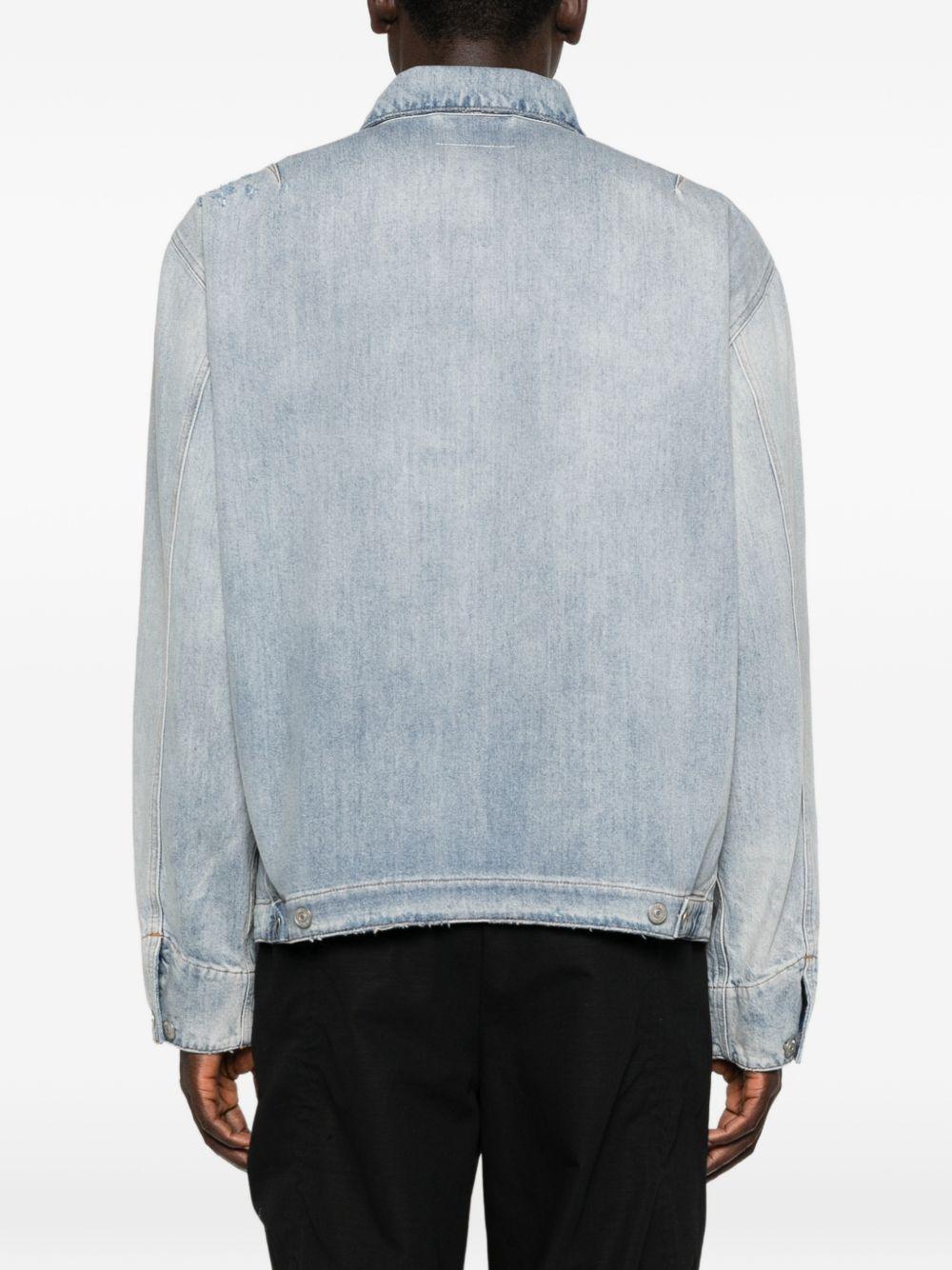 Giacca in cotone con zip SH0AM0082M30055 962 MM6 MAISON MARGIELA 
