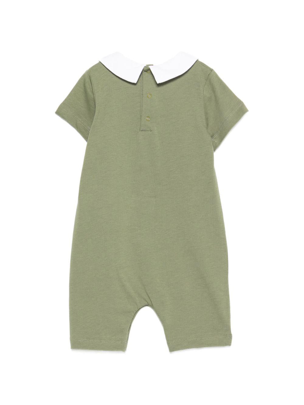 Pagliaccetto con colletto a contrasto MNY03YLAA03 30037 MOSCHINO KIDS 