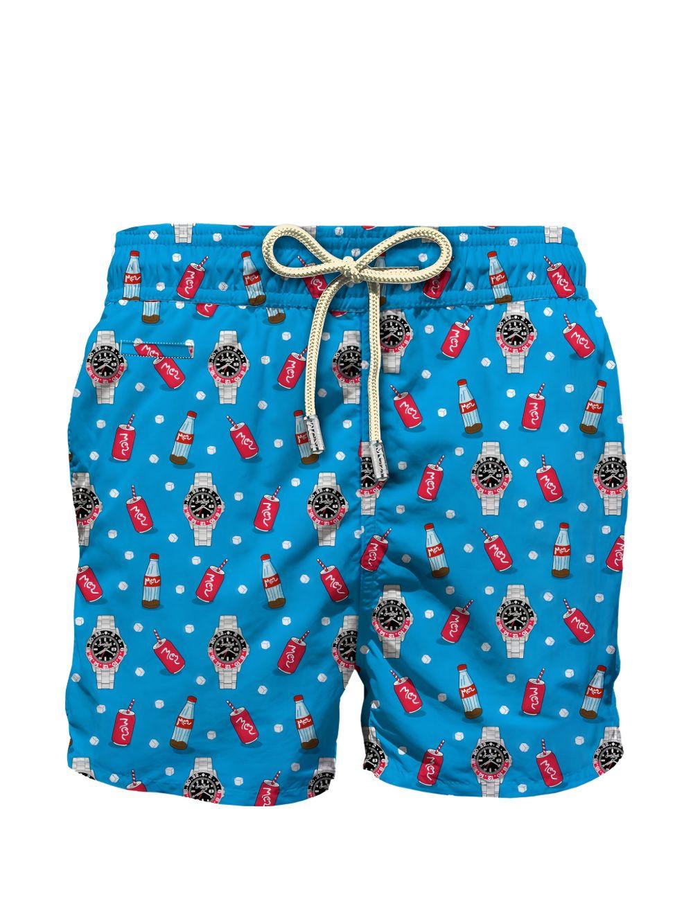 Boxer mare in poliestere riciclato con stampa LIG0003 07915L MC2 SAINT BARTH 