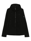 Giacca Nera con Cappuccio e Zip