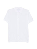 Polo in cotone a rombi con maniche corte