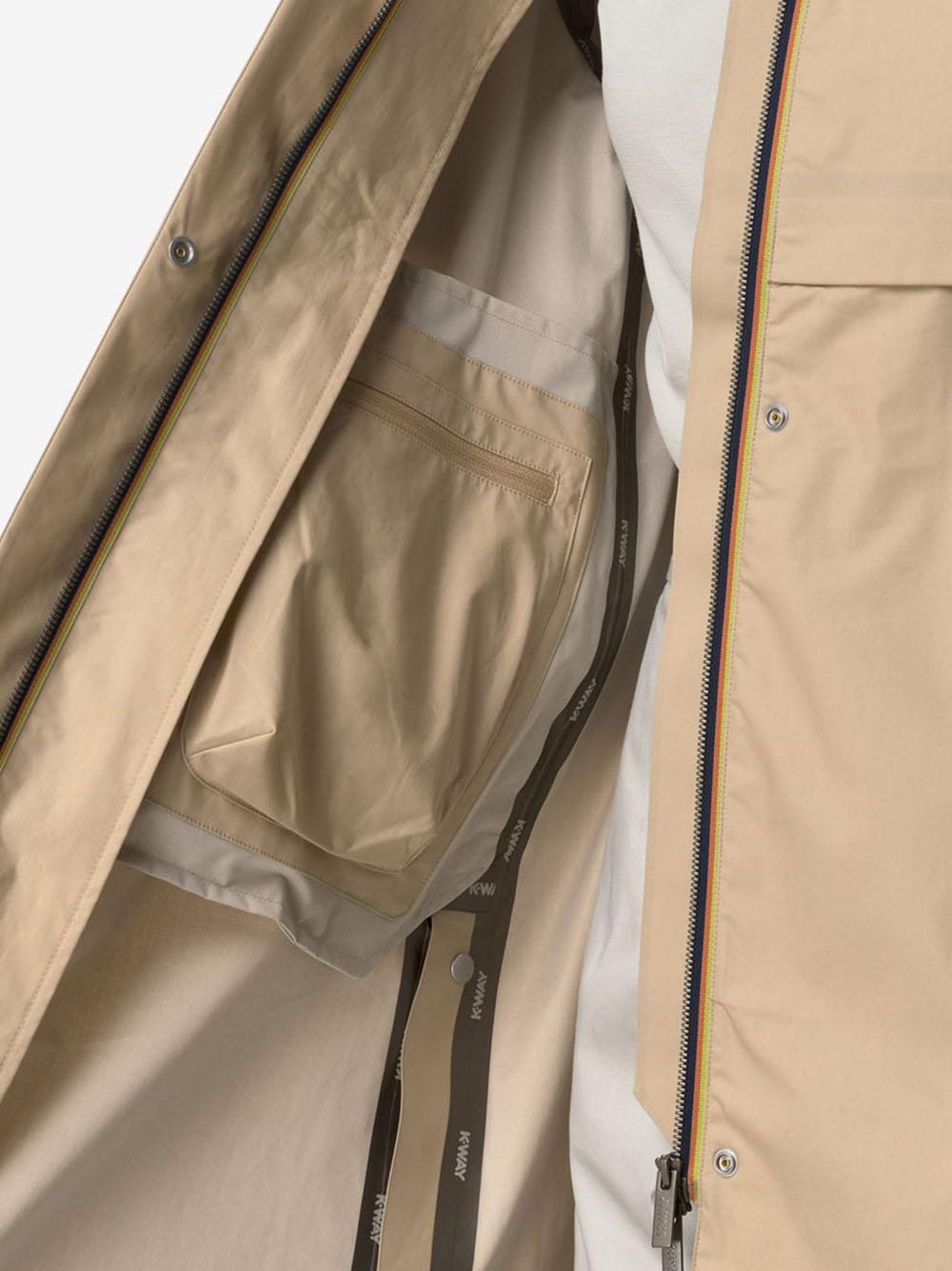 Trench jesy 3l poplin beige rope K7132RW AZI K-WAY 