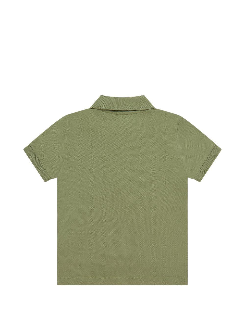 Polo in pique con logo HSM03YLFA09 30037 MOSCHINO KIDS 