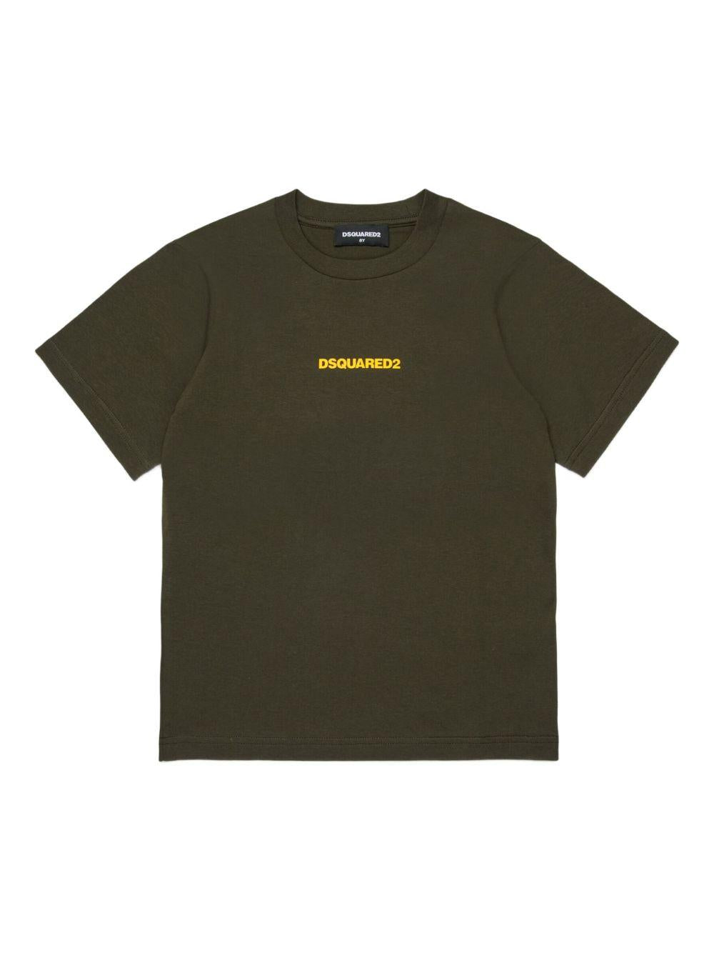 T-shirt con Logo Frontale DQ2823D004G DQ518 DSQUARED KIDS 