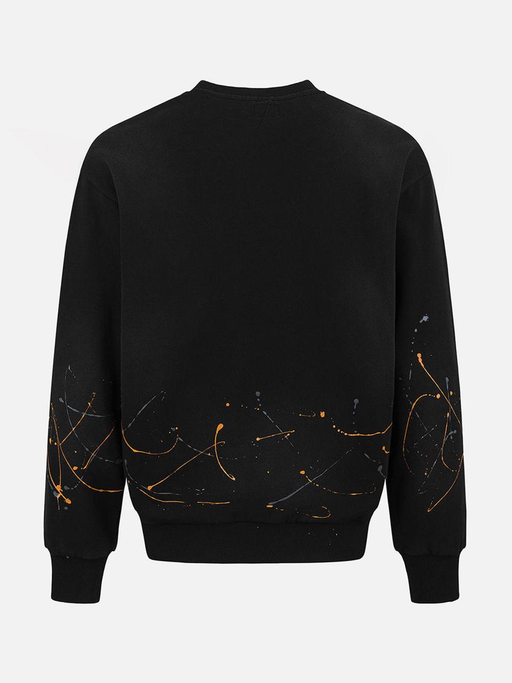 Felpe Relax Fit con stampa logo e gabbiano 2ESHTM5SW1135 BLK EVISU 