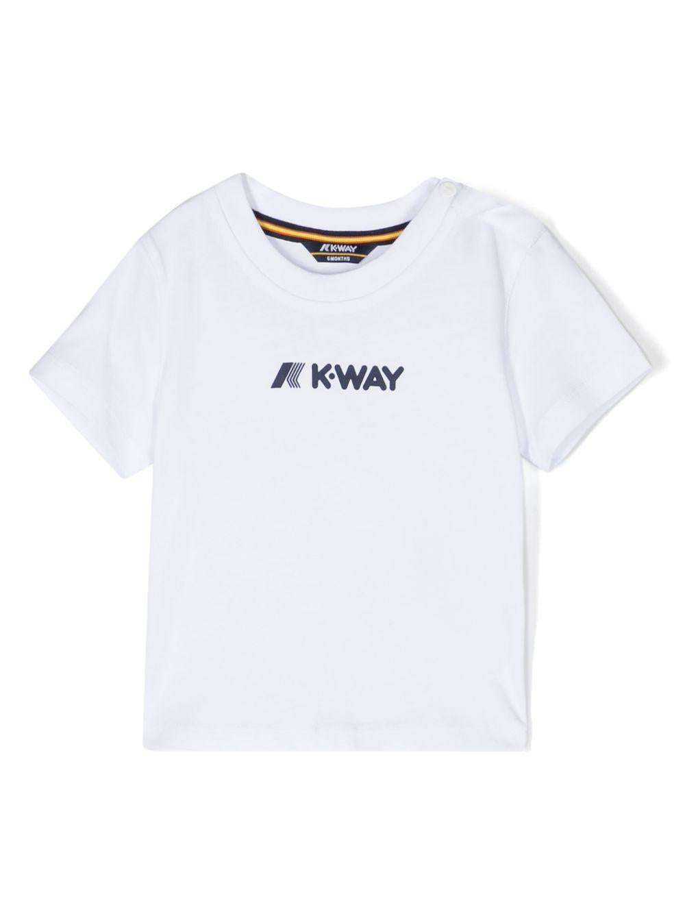 T-shirt pete neonato bianca K4121BW 001 K-WAY KIDS 
