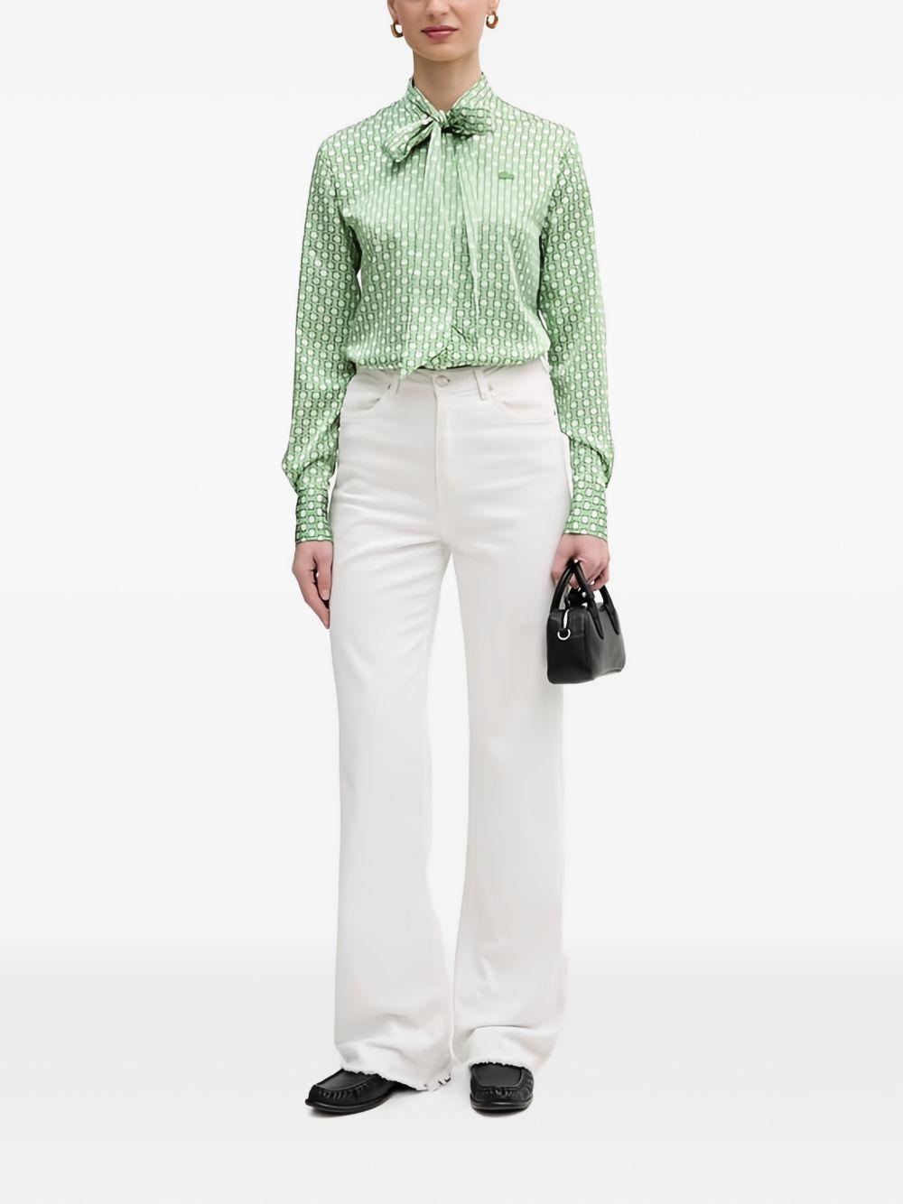 Camicia con fiocco motivo geometrico CF2626 4SI LACOSTE 