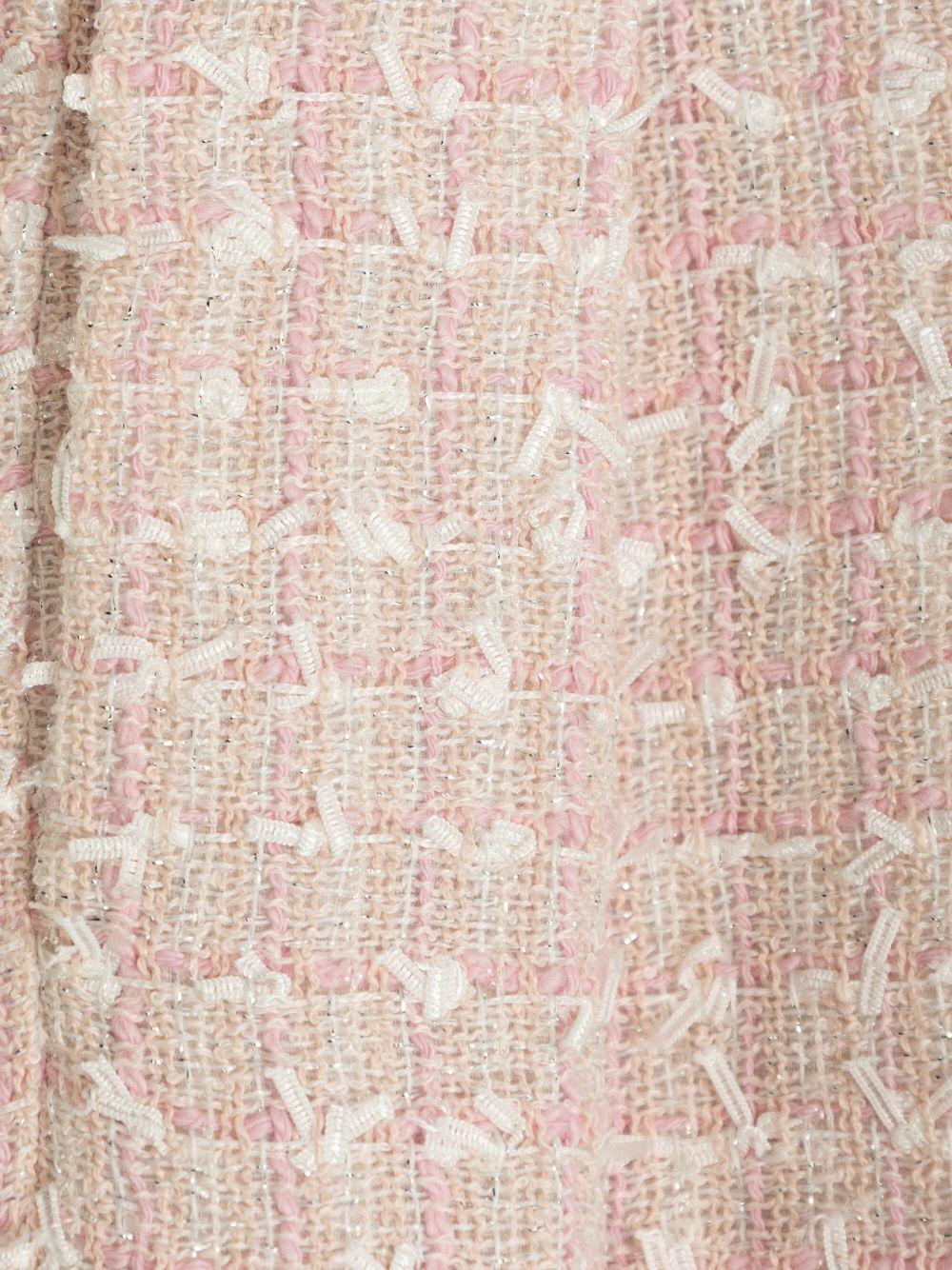 Gonna rosa tweed plissè