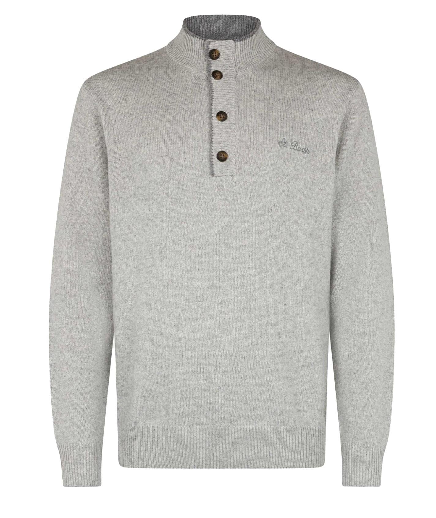 Maglione dorian grigio DORA001 00034G MC2 SAINT BARTH 